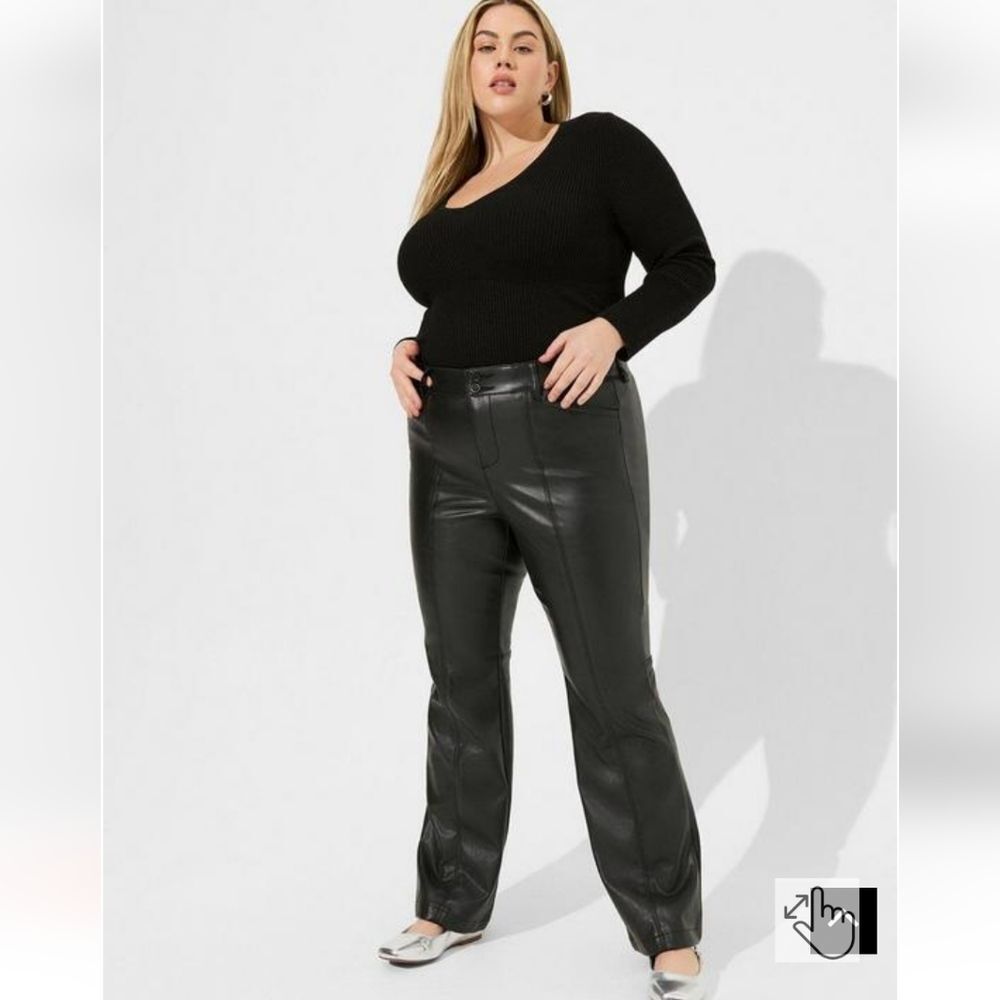 TORRID BLACK FITTED PULLOVER SWEATER PLUS SIZE 3X - Picture 9 of 15
